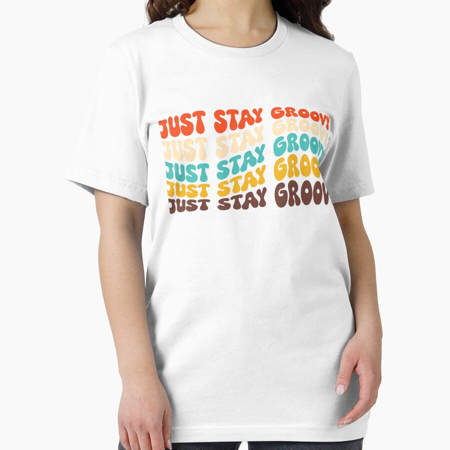 Just Stay Groovy - Retro Groovy Typography by typoinspired T-Shirts, Hoodie, Sweatshirt | BlankRebels.com (Image 2)