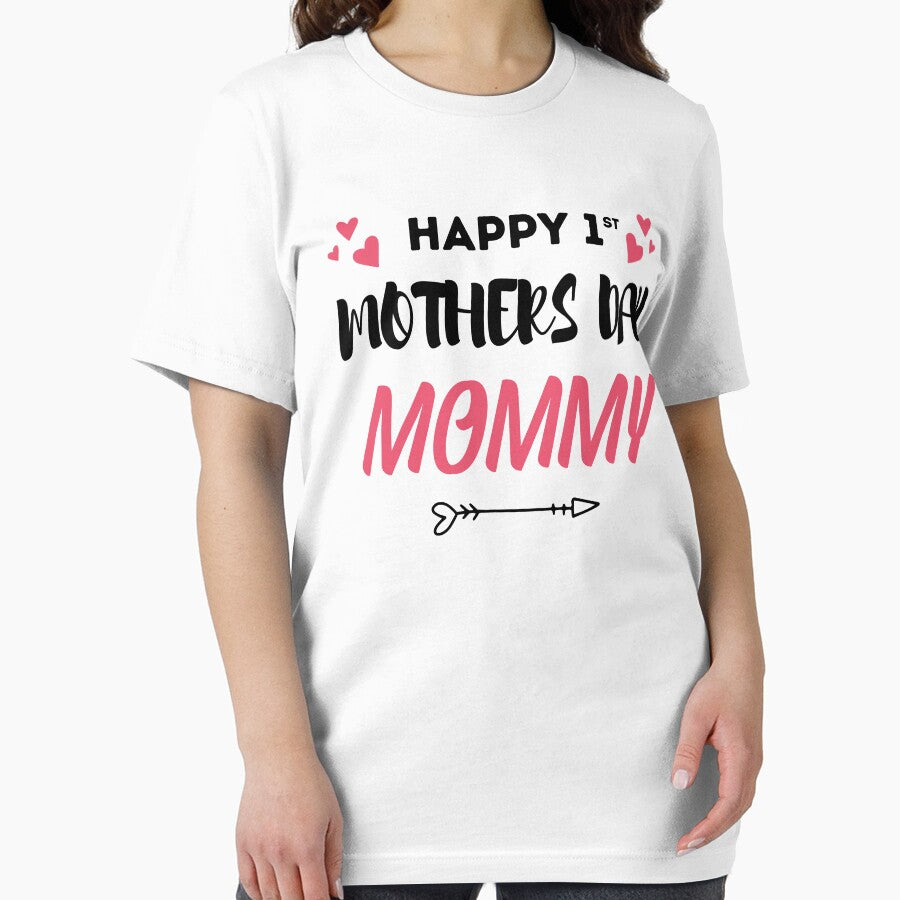 Happy 1st Mother's Day Mommy Cute Holiday Celebration & Emotional Gift by ZEROXCOOL T-Shirts, Hoodie, Sweatshirt (Image 2)