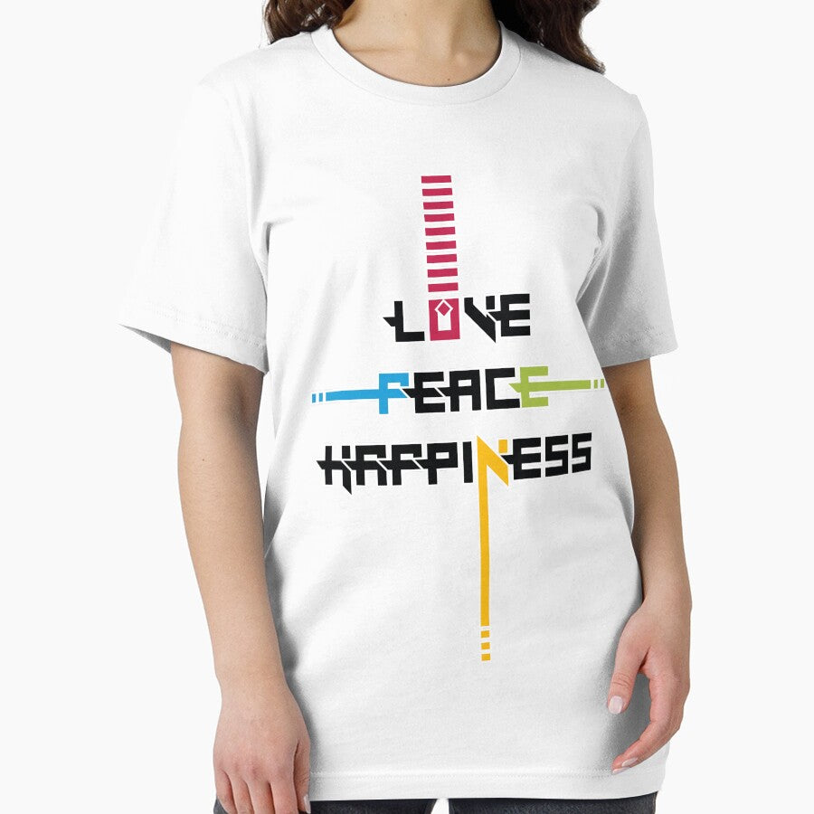 Love Peace Happiness typography design by navitalidesign T-Shirts, Hoodie, Sweatshirt | BlankRebels.com (Image 2)