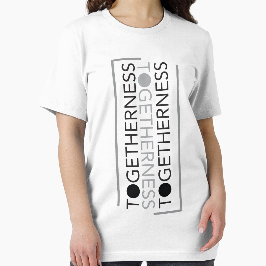 Togetherness typography design triplicate black and gray by navitalidesign T-Shirts, Hoodie, Sweatshirt (Image 2)
