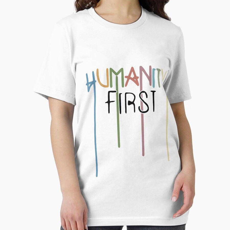 Humanity First typography design by navitalidesign T-Shirts, Hoodie, Sweatshirt | BlankRebels.com (Image 2)