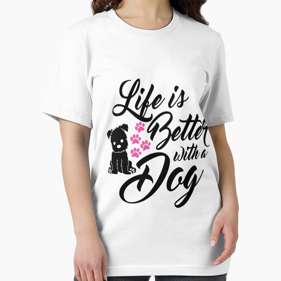 Life Is Better With A Dog Novelty T Shirts by q4success Hoodie, Sweatshirt | BlankRebels.com (Image 2)