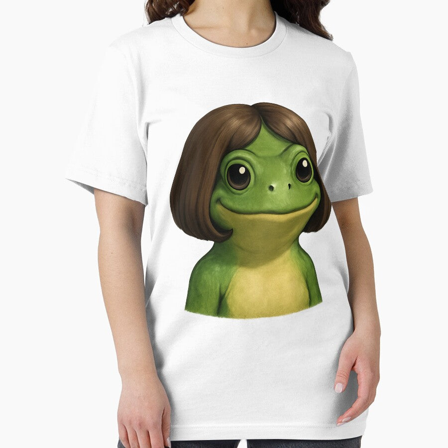 funny frog girl bob hair meme art by will freed18 T-Shirts, Hoodie, Sweatshirt | BlankRebels.com (Image 2)