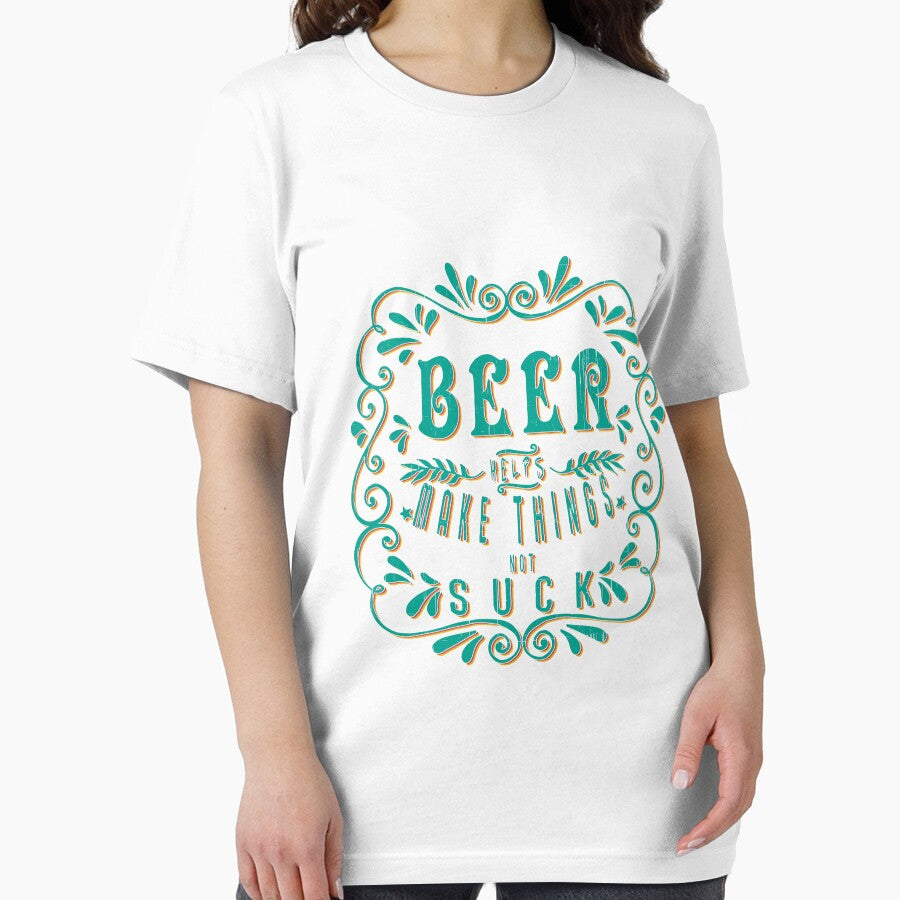 Beer help make things not suck - Funny beer saying. by tillhunter
