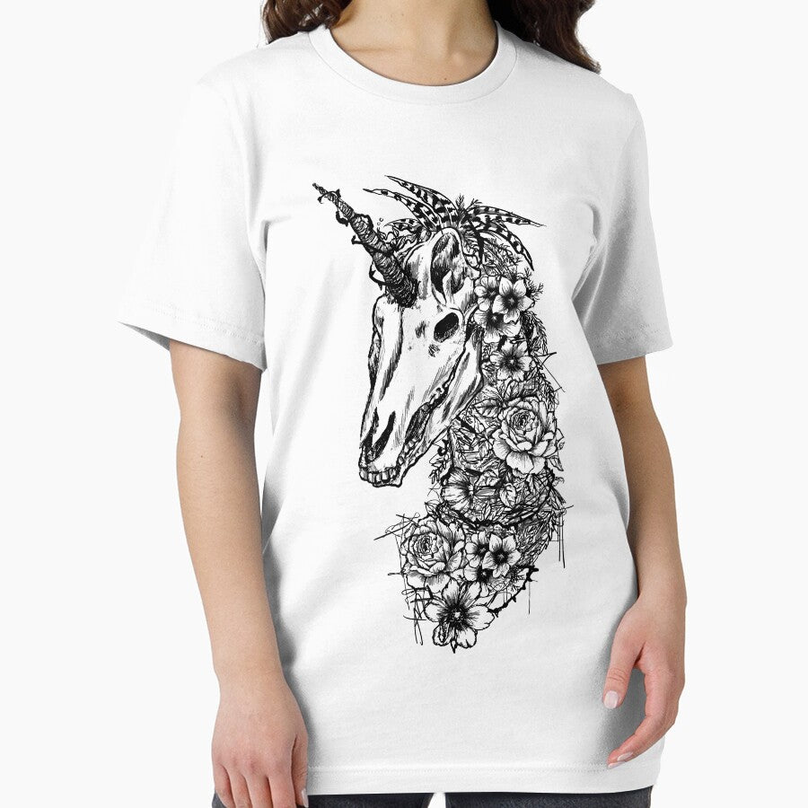 Floral Unicorn Skeleton Shirt Unicorn Goth Lovers T-Shirts, Hoodie, Sweatshirt