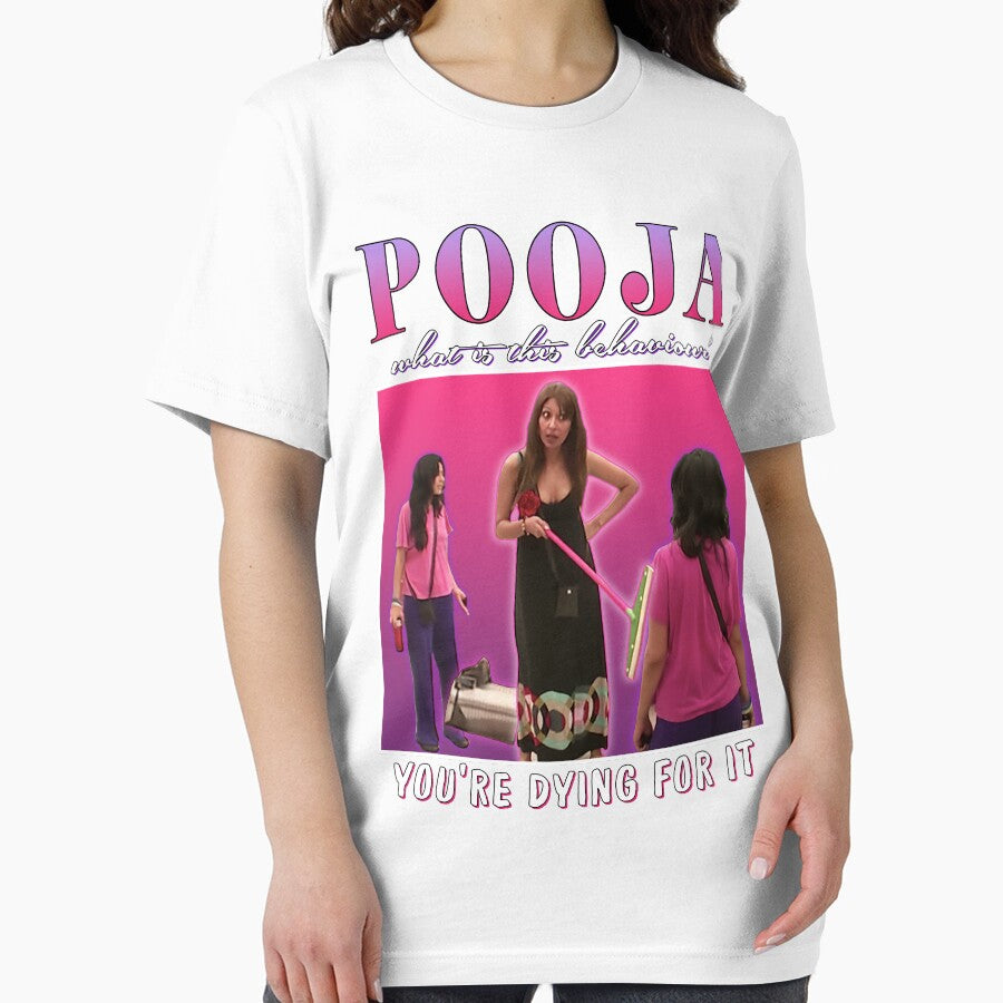Pooja What Is This Behaviour? by iconicbabs T-Shirts, Hoodie, Sweatshirt | BlankRebels.com (Image 2)