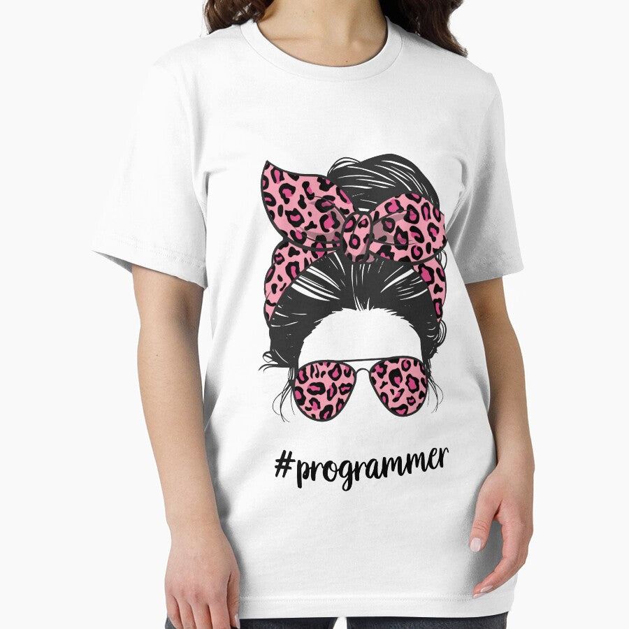 Messy bun programmer - programmer life - funny gift idea for female programmer girl by SANA MAMOUN ALAJJAN... (Image 2)