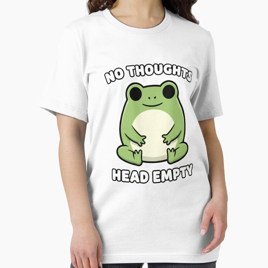 No Thoughts Head Empty Frog by  Existential T-Shirts, Hoodie, Sweatshirt | BlankRebels.com (Image 2)