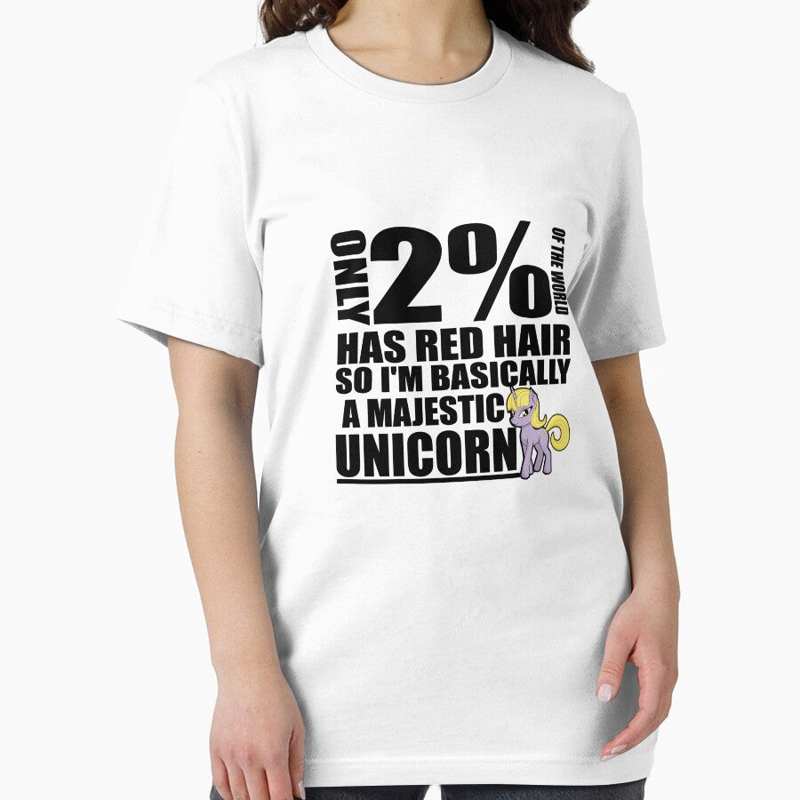 Only 2% of the World Has Red Hair So I'm Basically a Majestic Unicorn by TeeTimeGuys T-Shirts, Hoodie, Sweatshirt (Image 2)