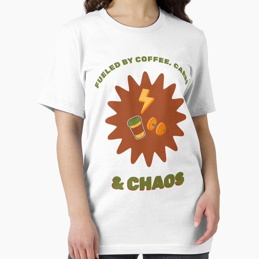 Fueled Coffee Carbs & Chaos T-Shirts, Hoodie, Sweatshirt
