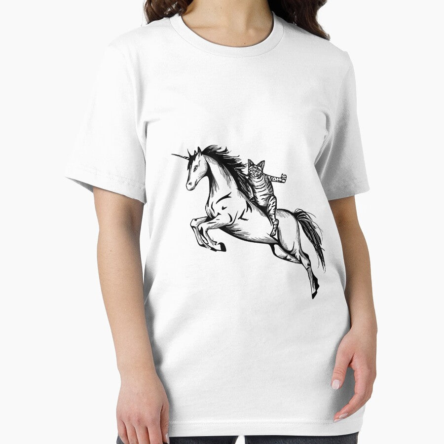 Awesome Cat Riding Unicorn Design by GraphicRhythm T-Shirts, Hoodie, Sweatshirt | BlankRebels.com (Image 2)