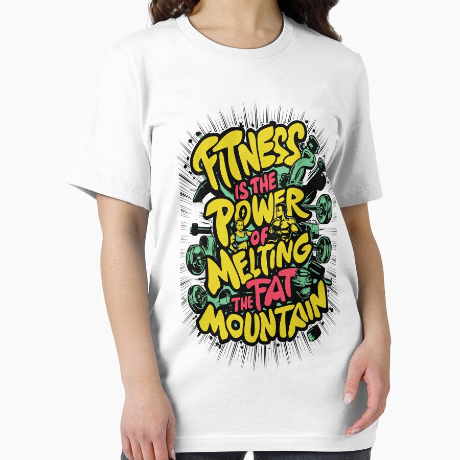 Fitness is the Power of Melting the Fat Mountain by BDLuck2021 T-Shirts, Hoodie, Sweatshirt | BlankRebels.com (Image 2)
