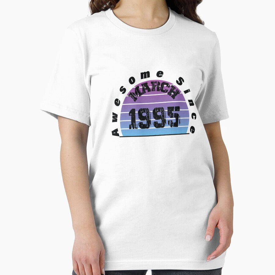 AWESOME SINCE MARCH 1995 27TH BIRTHDAY by LunarVision T-Shirts, Hoodie, Sweatshirt | BlankRebels.com (Image 2)