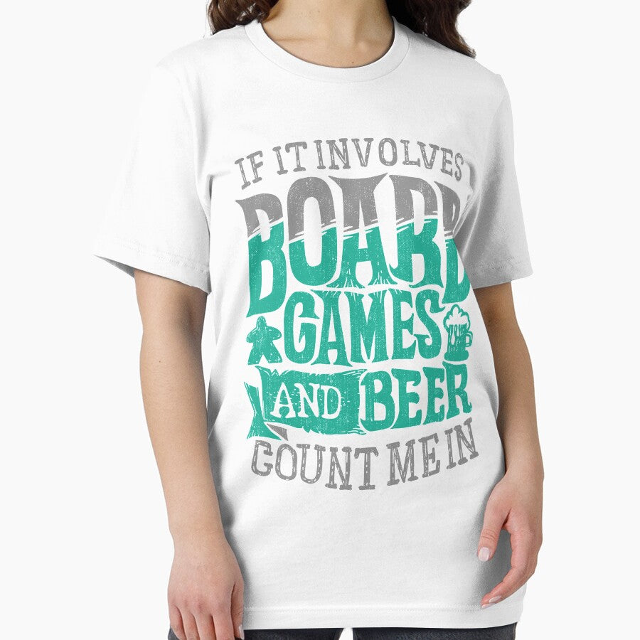 If It Involves Board Games And Beer Count Me In (light) by RoleplayRealm T-Shirts, Hoodie, Sweatshirt (Image 2)