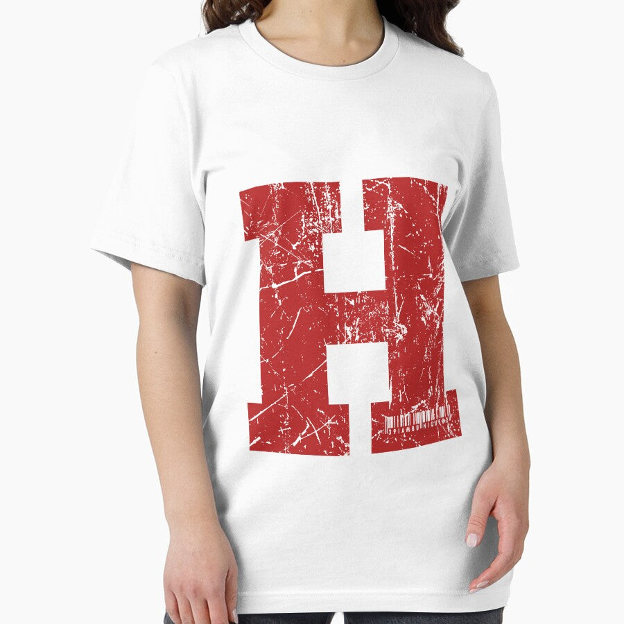 Red Grunge Monogram Letter "H" I Am Unique by SunnyStreet T-Shirts, Hoodie, Sweatshirt | BlankRebels.com (Image 2)