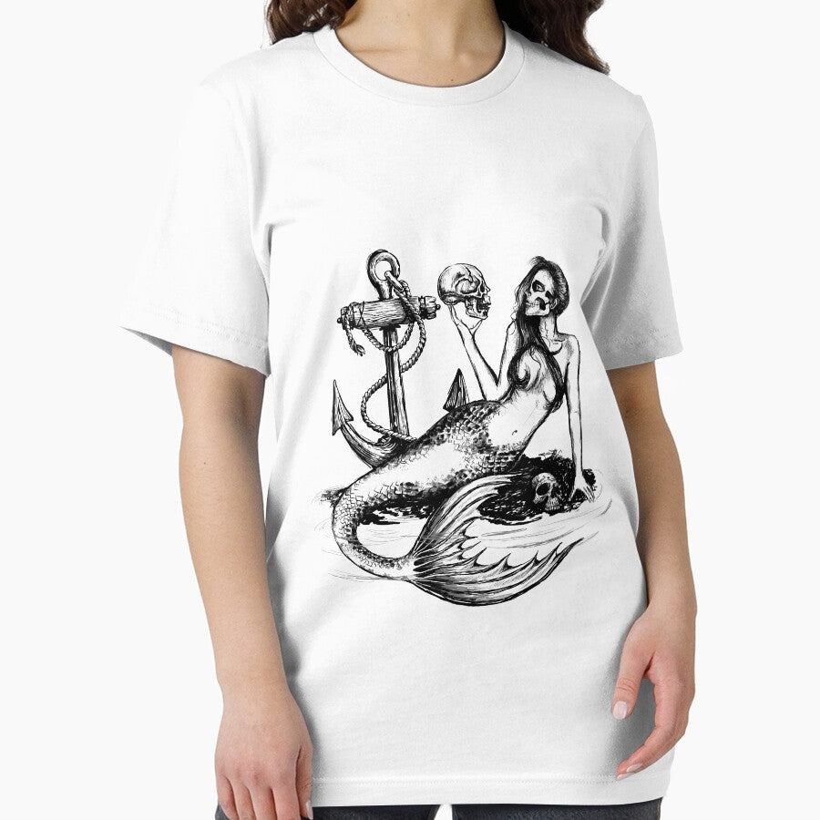 Gothic Mermaid Skull Design by GraphicRhythm T-Shirts, Hoodie, Sweatshirt | BlankRebels.com (Image 2)