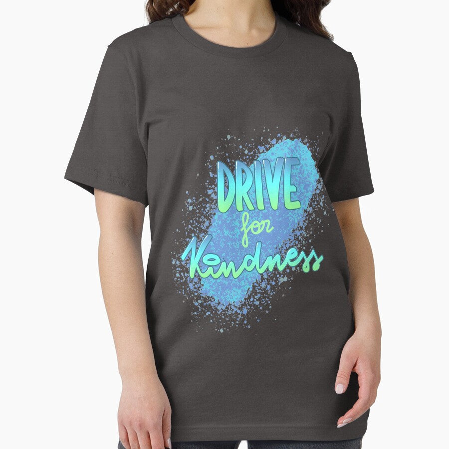 Drive for kindness - Hand Lettering blue by SD-illustration T-Shirts, Hoodie, Sweatshirt | BlankRebels.com (Image 2)