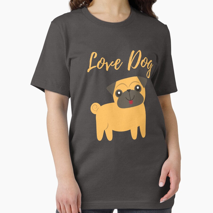 Love Dog Graphic T-Shirts,Love Dog Mask-Stickers & Magnets Essential T-Shirt by Wonaso art Hoodie, Sweatshirt (Image 2)