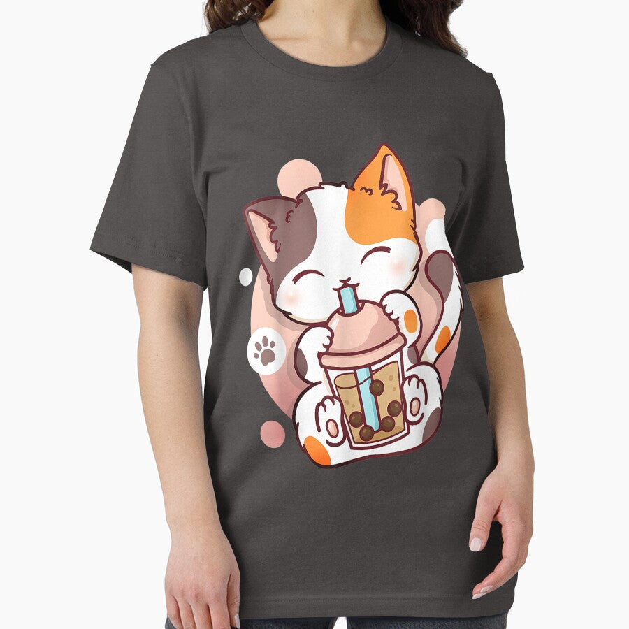 Cat Boba Tea Bubble Tea Anime Kawaii Neko by studiorabit T-Shirts, Hoodie, Sweatshirt | BlankRebels.com (Image 2)