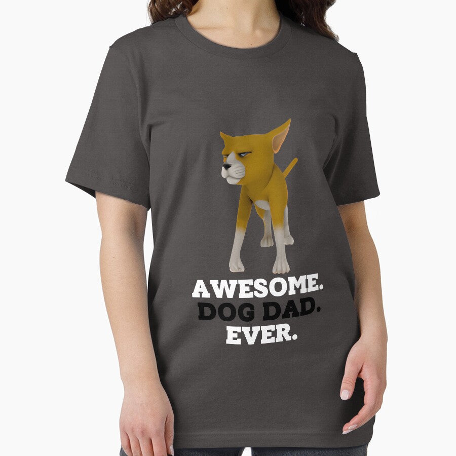 Mens Awesome Dog Dad Ever 3D  Funny Fathers Day Hilarious Graphic Puppy Tee Guy by BOHOVIN Hoodie, Sweatshirt (Image 2)