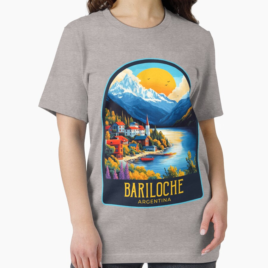 Bariloche Vintage Travel Illustration by HomeLivingCo T-Shirts, Hoodie, Sweatshirt | BlankRebels.com (Image 2)