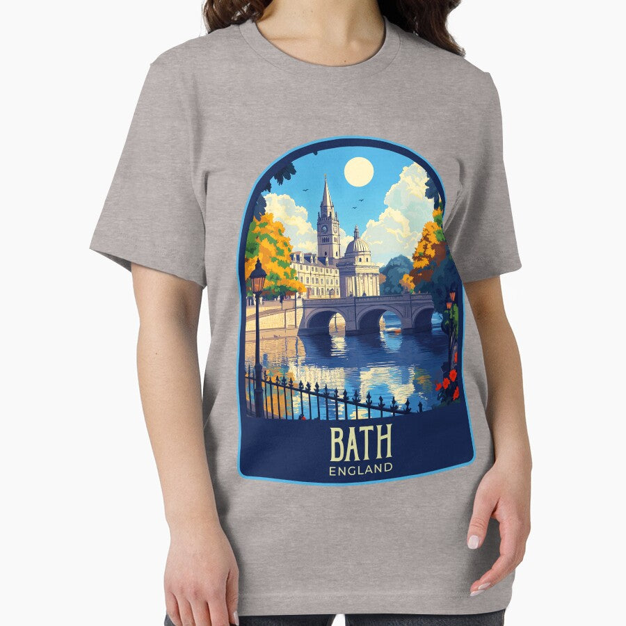 Bath Vintage Travel Illustration T-Shirts, Hoodie, Sweatshirt