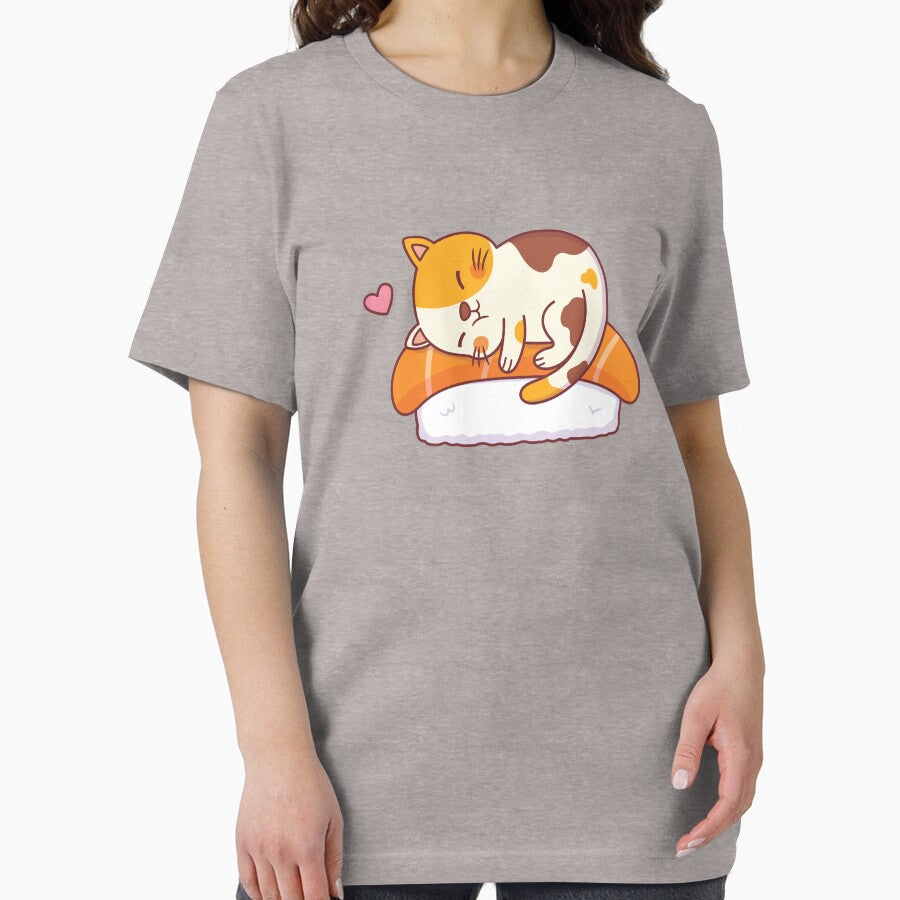 Cute Cat Loves Salmon Sushi by rustydoodle T-Shirts, Hoodie, Sweatshirt | BlankRebels.com (Image 2)