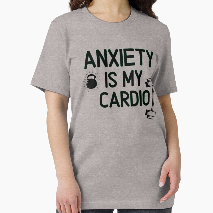 Anxiety Is My Cardio  - Funny Gym Quote by unique things T-Shirts, Hoodie, Sweatshirt | BlankRebels.com (Image 2)