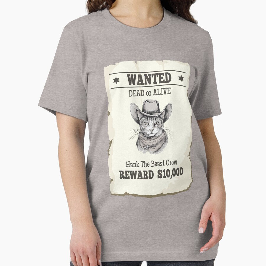 Wild West Wanted Cat Poster Wanted Cowboy Cat T-Shirts, Hoodie, Sweatshirt