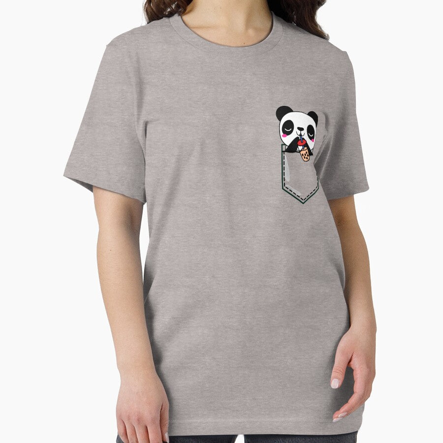 Kawaii Cute Adorable Panda Enjoying Bubble Tea by Onewivnacher T-Shirts, Hoodie, Sweatshirt | BlankRebels.com (Image 2)