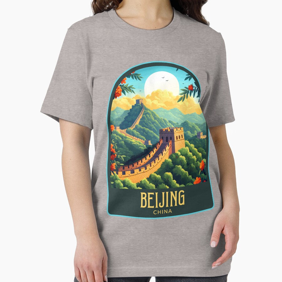 Beijing Vintage Travel Illustration by HomeLivingCo