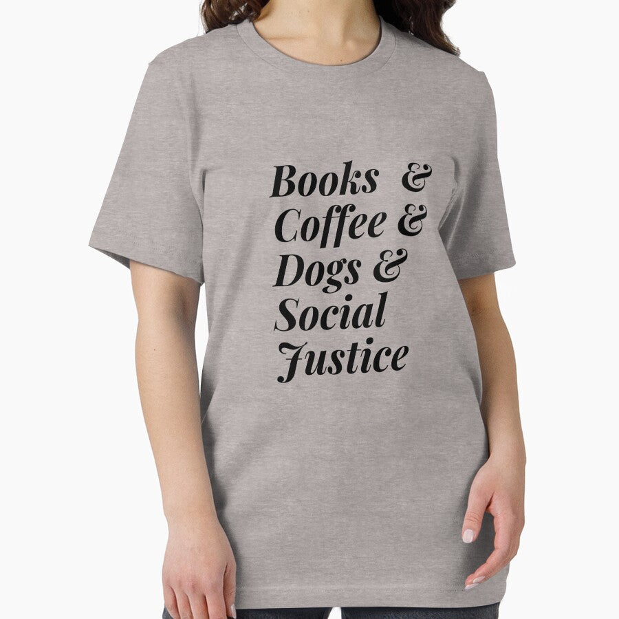 Books And Coffee And Dogs And Social Justice by Echo Aesthetics T-Shirts, Hoodie, Sweatshirt | BlankRebels.com (Image 2)