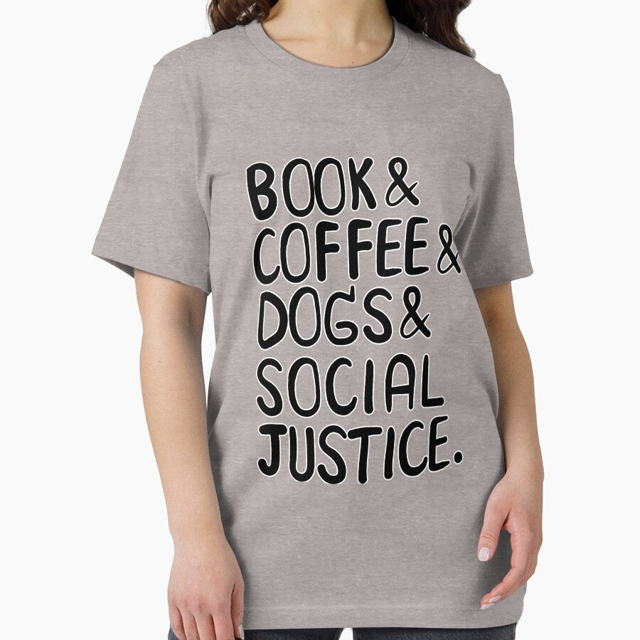 Books And Coffee And Dogs And Social Justice by Bearredhat T-Shirts, Hoodie, Sweatshirt | BlankRebels.com (Image 2)