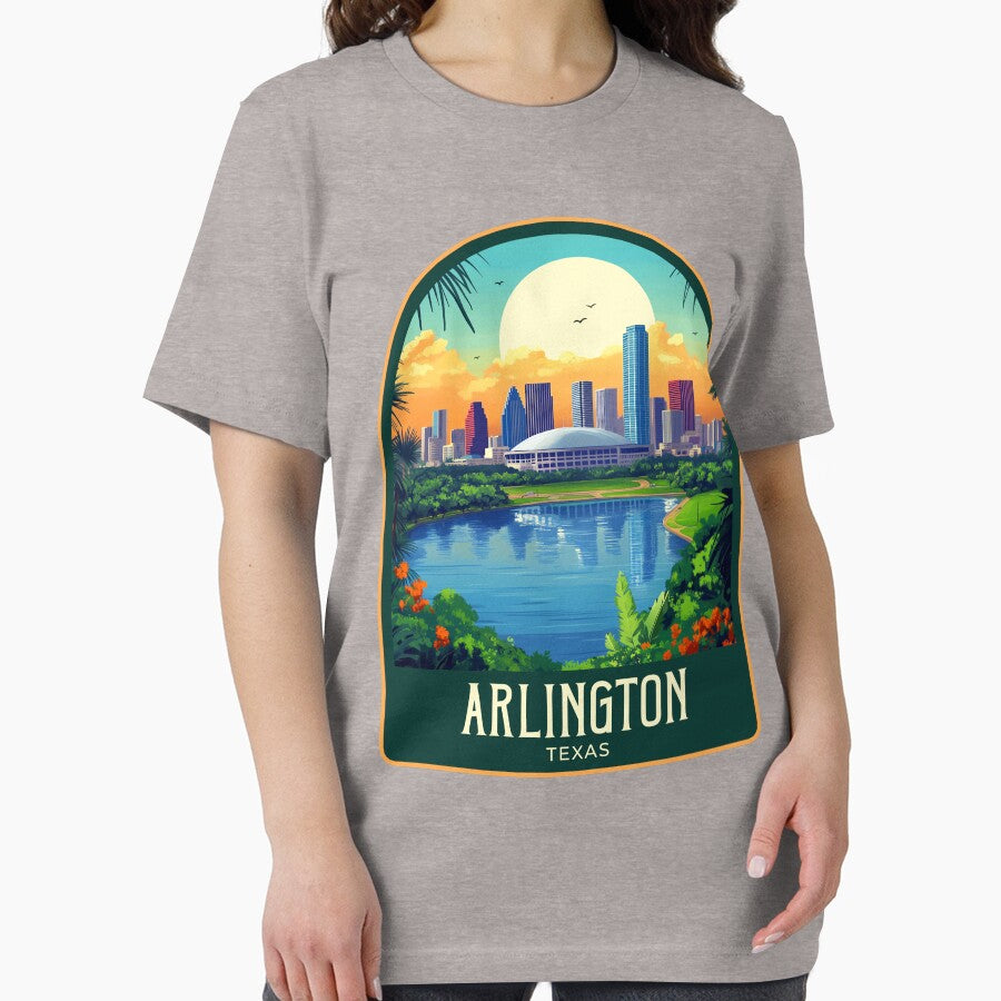 Arlington Vintage Travel Illustration by HomeLivingCo T-Shirts, Hoodie, Sweatshirt | BlankRebels.com (Image 2)