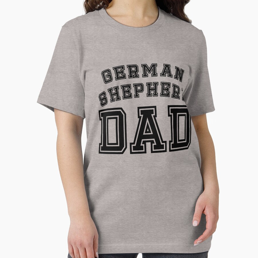 German Shepherd Dad Father Pet Dog Baby Shirt Cute Funny T-Shirt Funny Cute Gift For High School College... (Image 2)