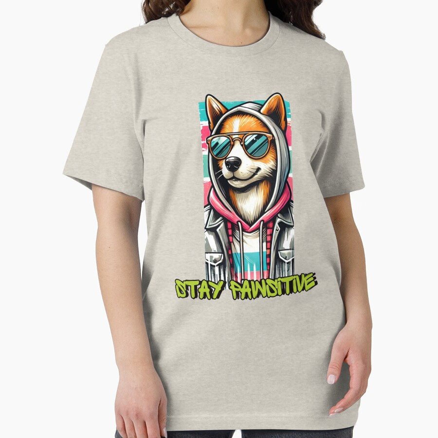 Stay Pawsitive T-Shirt by RedPrintLab Hoodie, Sweatshirt | BlankRebels.com (Image 2)