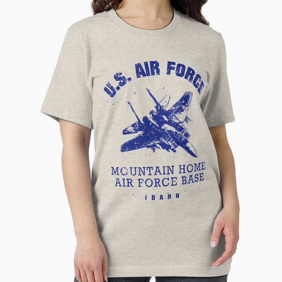 Mountain Home AFB vintage blue by Lidra Zehcnas T-Shirts, Hoodie, Sweatshirt | BlankRebels.com (Image 2)
