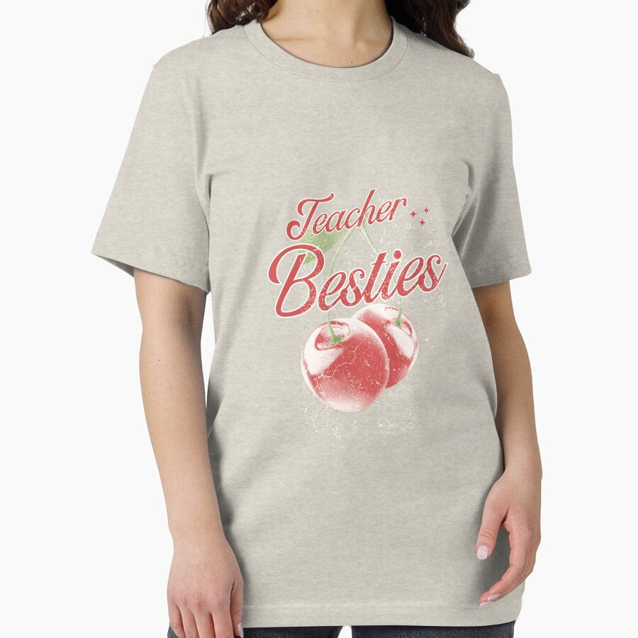 Teacher Besties Cherry Design – Cute Matching Best Friend Teachers by catchyology T-Shirts, Hoodie, Sweatshirt (Image 2)