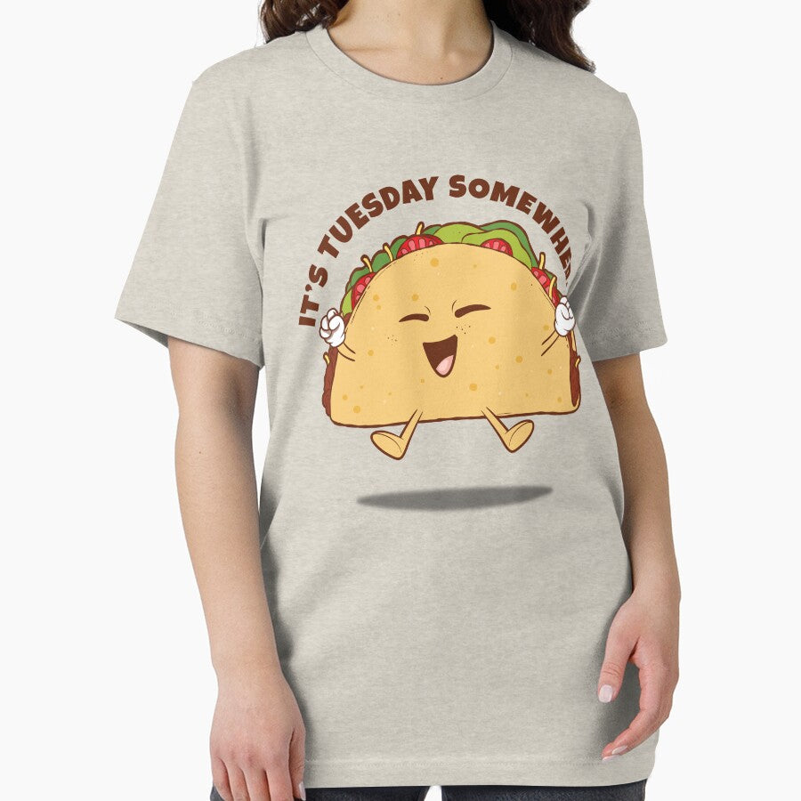 Taco Tuesday - it's Tuesday somewhere (on light colors) by messy-nessie T-Shirts, Hoodie, Sweatshirt (Image 2)