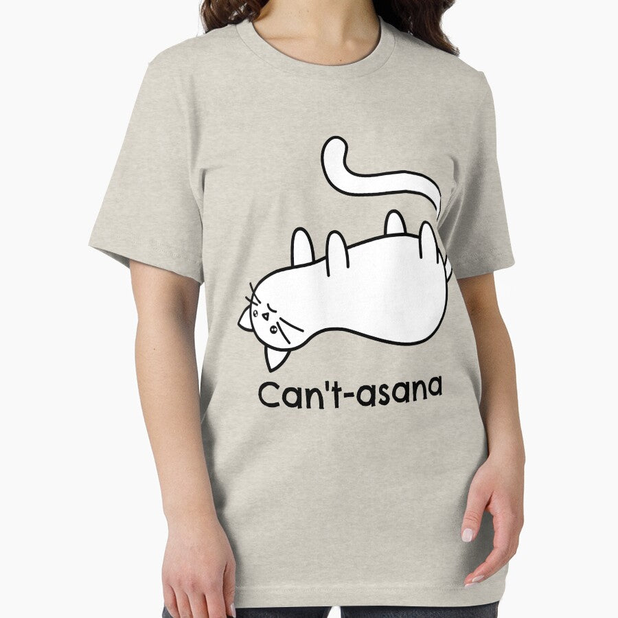 Cat in Savasana Pose: Can't-asana by LyricsWear T-Shirts, Hoodie, Sweatshirt | BlankRebels.com (Image 2)