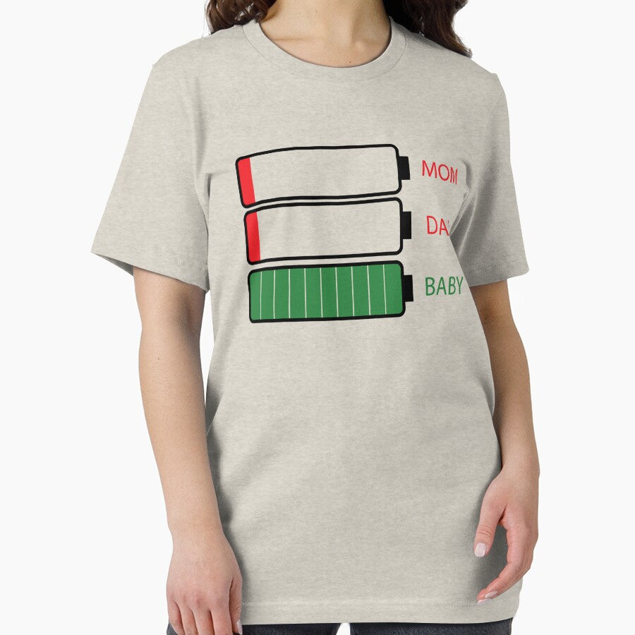 Vintage Mom Dad baby Funny Energy level illustration by garniturex T-Shirts, Hoodie, Sweatshirt | BlankRebels.com (Image 2)