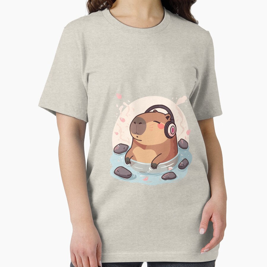 Relaxing Capybara Zen Art – Cute Chill Animal Illustration T-Shirts, Hoodie, Sweatshirt