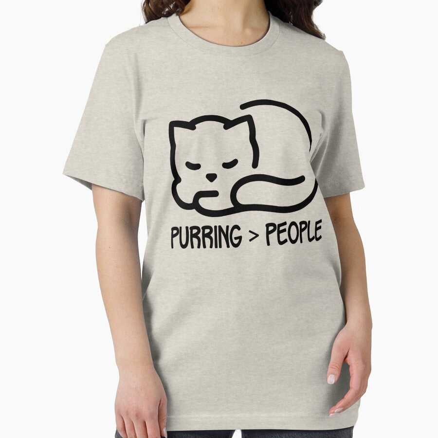 Purring > People – Quiet Cat Mom Life Shirt by denissmartin2020 . Hoodie, Sweatshirt | BlankRebels.com (Image 2)