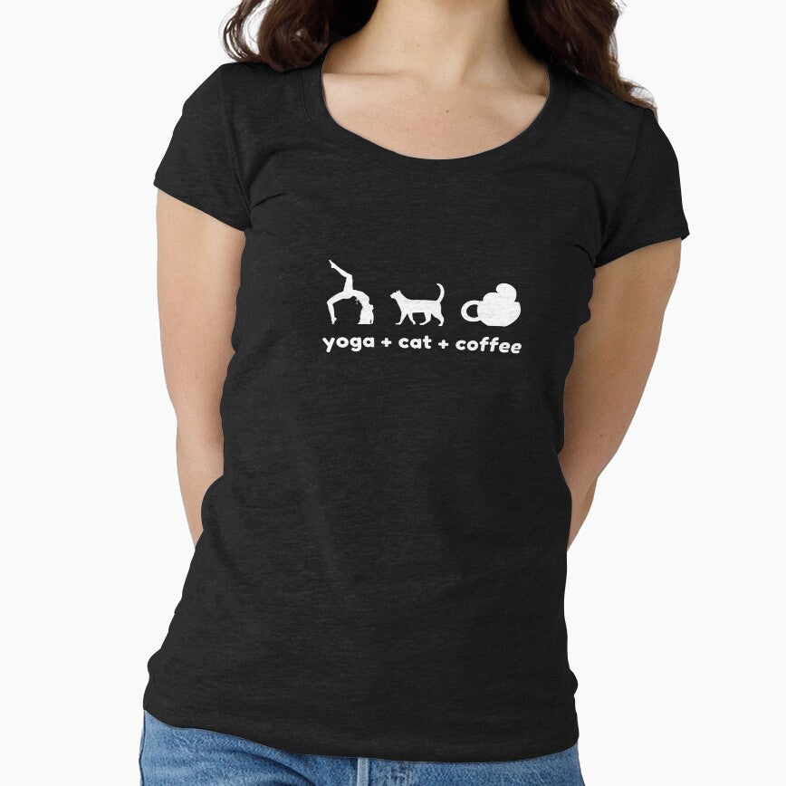 Copy of Yoga Cat Coffee by Liniskop T-Shirts, Hoodie, Sweatshirt | BlankRebels.com (Image 1)