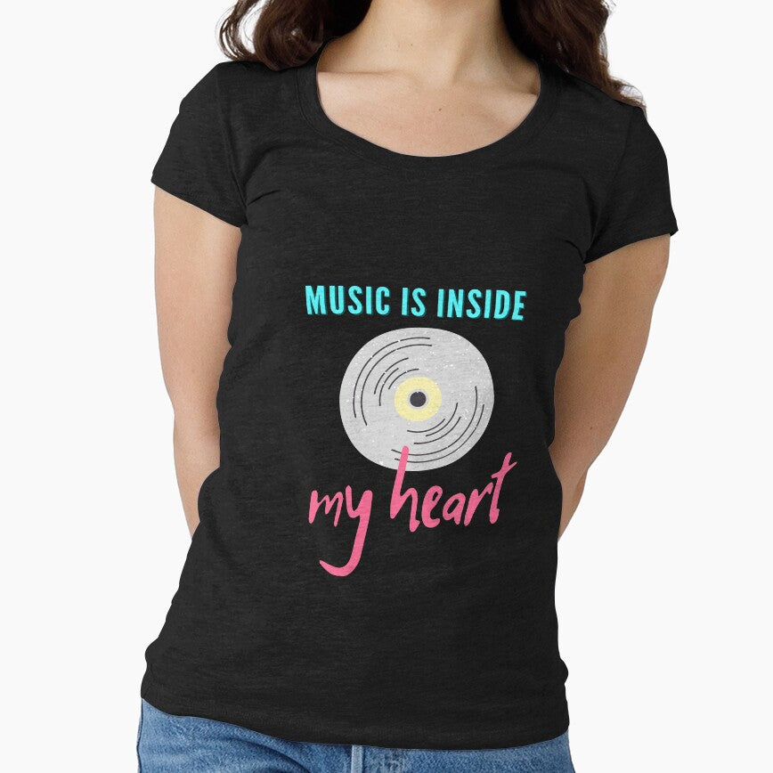 Music is inside my heart by chahakisha T-Shirts, Hoodie, Sweatshirt | BlankRebels.com (Image 1)
