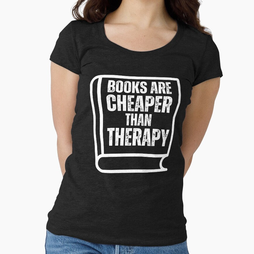 Books are Cheaper than Therapy, Book Aesthetic by InnovativeGFX T-Shirts, Hoodie, Sweatshirt | BlankRebels.com (Image 1)