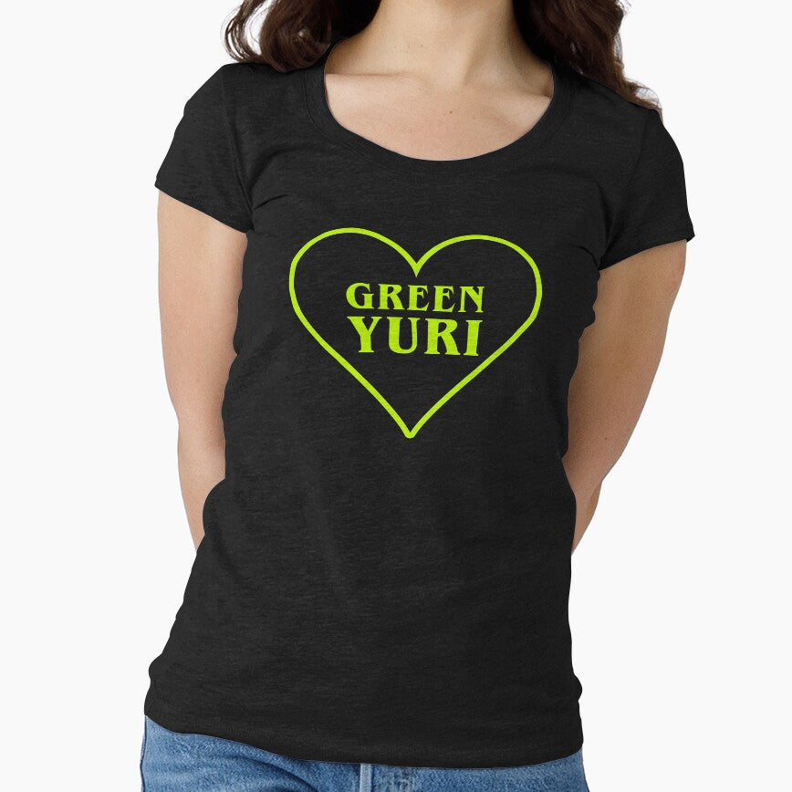 Green Yuri Heart by Memodeth T-Shirts, Hoodie, Sweatshirt | BlankRebels.com (Image 1)