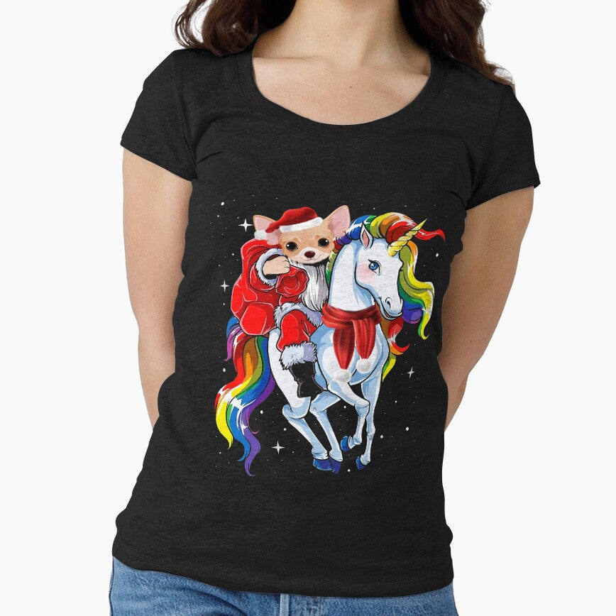 Chihuahua santa unicorn by ferraudionne T-Shirts, Hoodie, Sweatshirt | BlankRebels.com (Image 1)