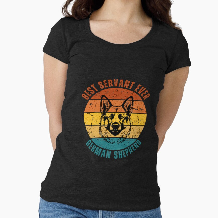 Best German Shepherd Servant Ever - Premium Exclusive Retro Designs for Dog Owners by Techflare T-Shirts,... (Image 1)