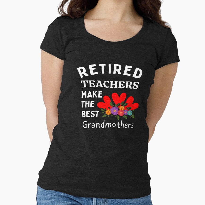 Retired Teachers The Best Teacher Flowers Heart Design by BestTeacher T-Shirts, Hoodie, Sweatshirt (Image 1)